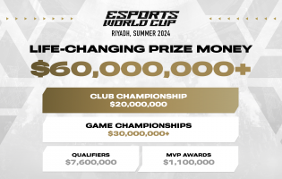 Esports World Cup to feature jaw-dropping $60 million total prize pool
