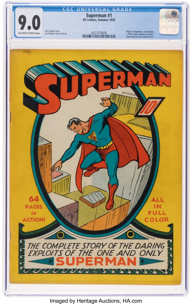 A Superman comic from 1939 is up for auction and should sell as one of the most valuable comics ever