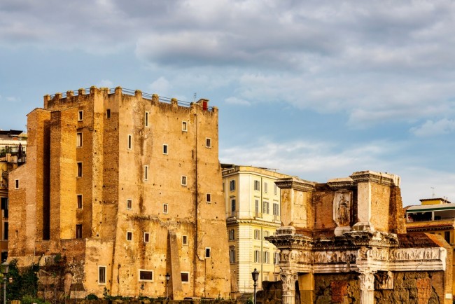 Worker dies after being trapped under collapsed medieval tower near Rome's Colosseum