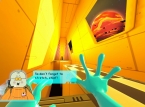 Stretchmancer is a comedic first-person puzzle adventure with a Stretch Armstrong-like hero