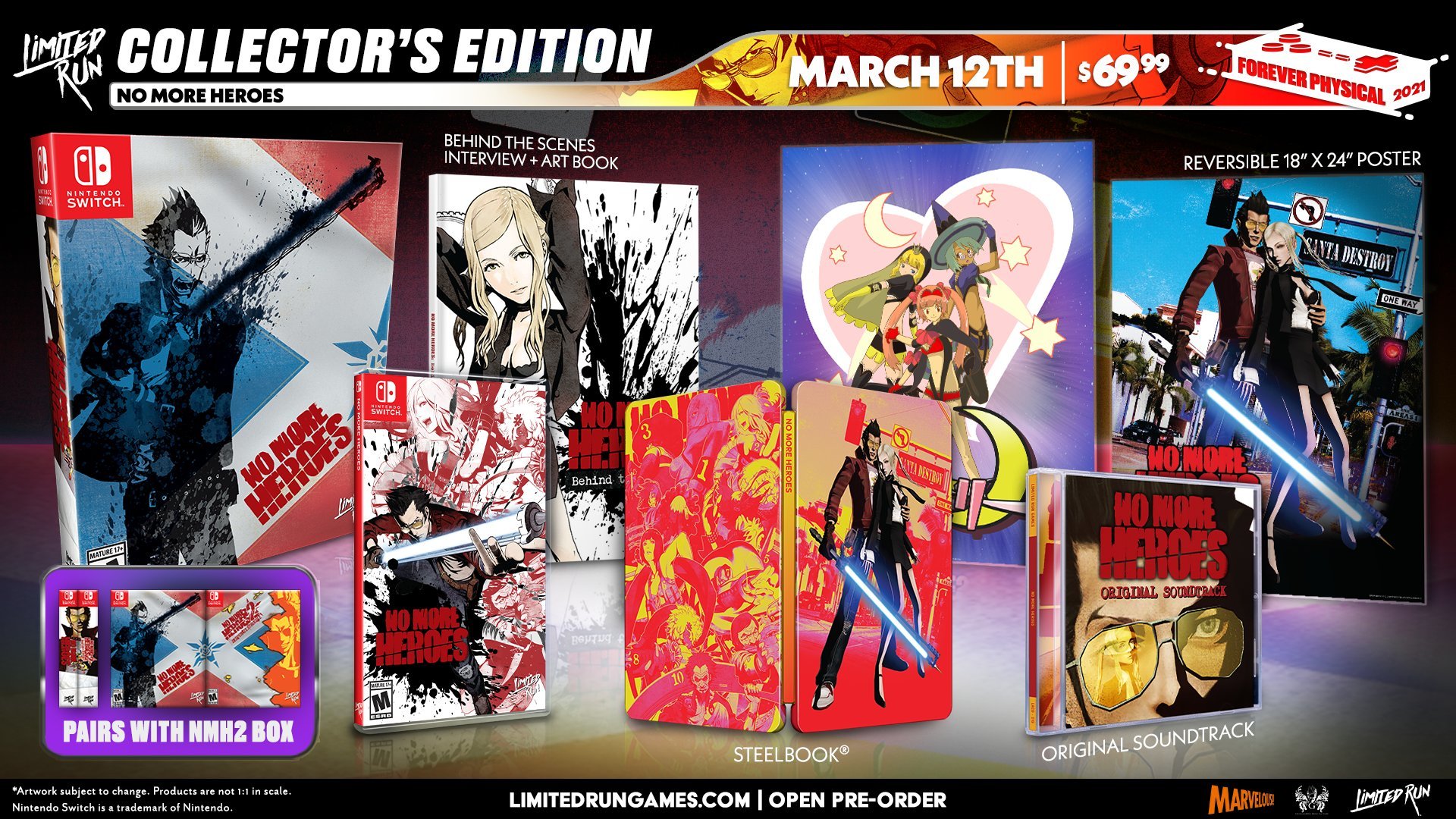 No More Heroes 1 & 2 are getting physical releases for