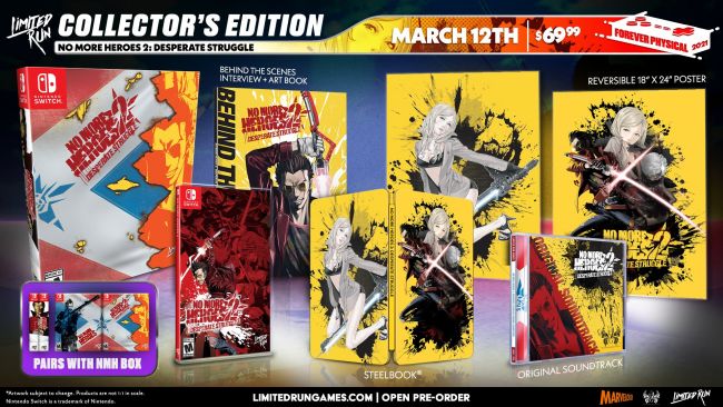 No More Heroes 1 & 2 are getting physical releases for