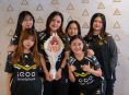 Team Vitality lifts the Mobile Legends Bang Bang Women's Invitational 2025 trophy at the Esports World Cup