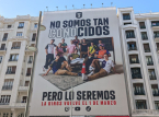 Gerard Piqu&eacute; mocks &Aacute;lvaro Arbeloa in viral banner in the centre of Madrid