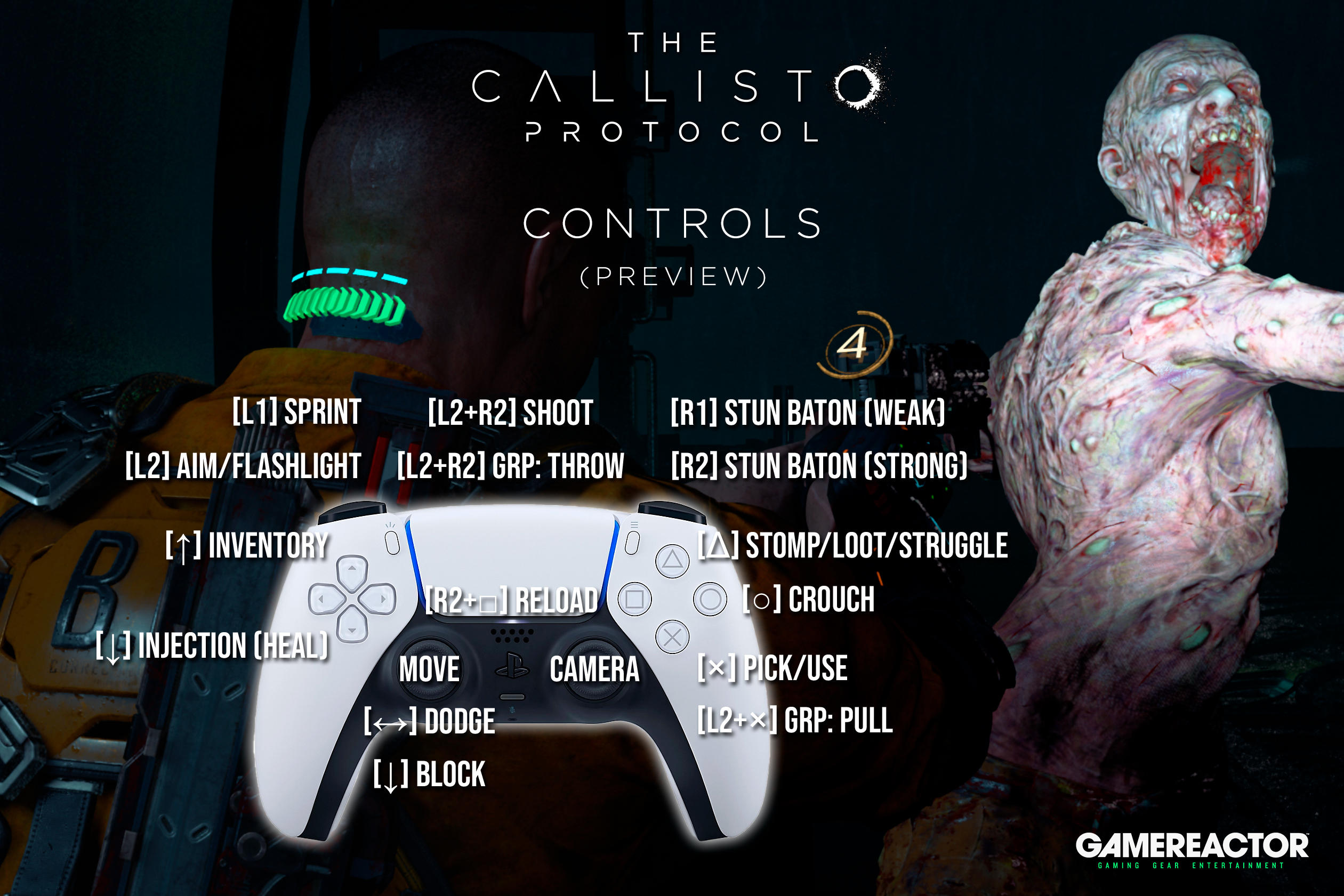 Take a look at The Callisto Protocol's controls