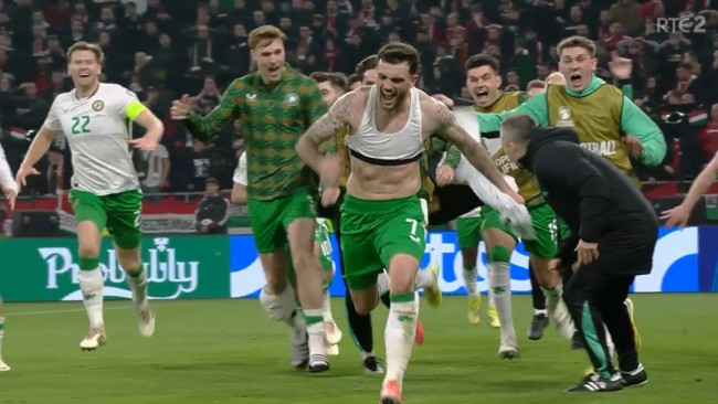 Relive the heroic moment when Troy Parrott completes comeback and hat-trick to take Ireland to World Cup playoffs