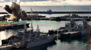 Ukraine blows up Russian submarine using underwater drone 