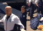 Images of Uzbekistan players being sniffed by dogs before entering the stadium go viral