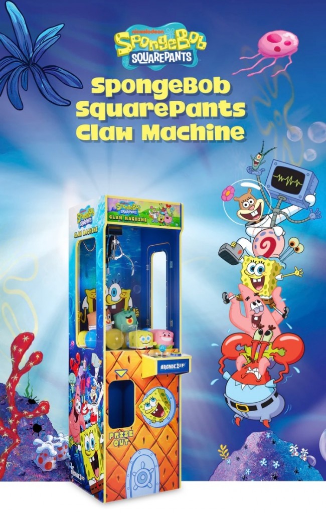 SpongeBob reveals new claw machine filled with stuffed toys