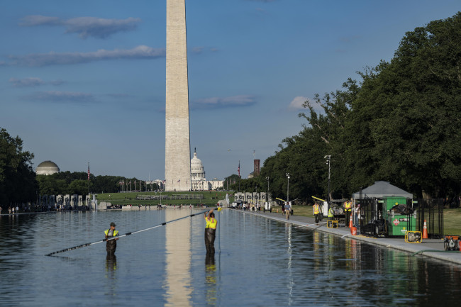 Former Olympian pleads not guilty to Washington D.C. Reflecting Pool vandalism charges