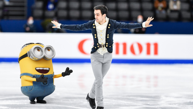Spanish figure skater given permission by Universal to perform to Minions music at the Olympics