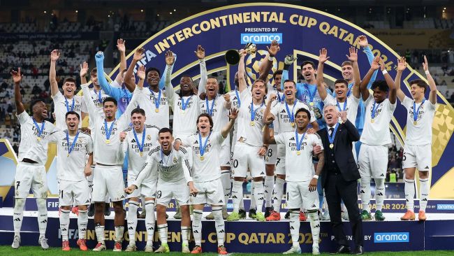 Real Madrid wins yet another final in 2024, with goals by Mbappé, Rodrygo and Vini.