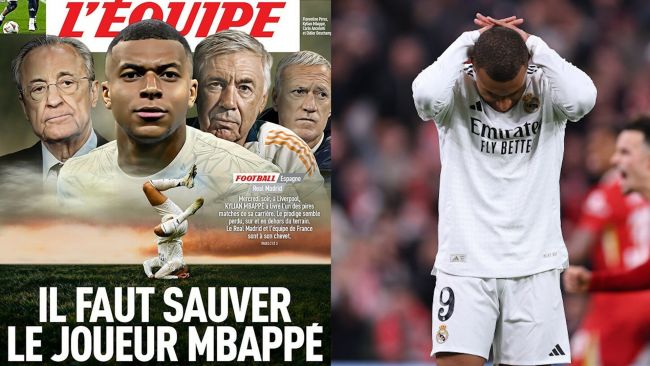 "Saving player Mbappé": L'Equipe toys with Real Madrid player's crisis on the cover