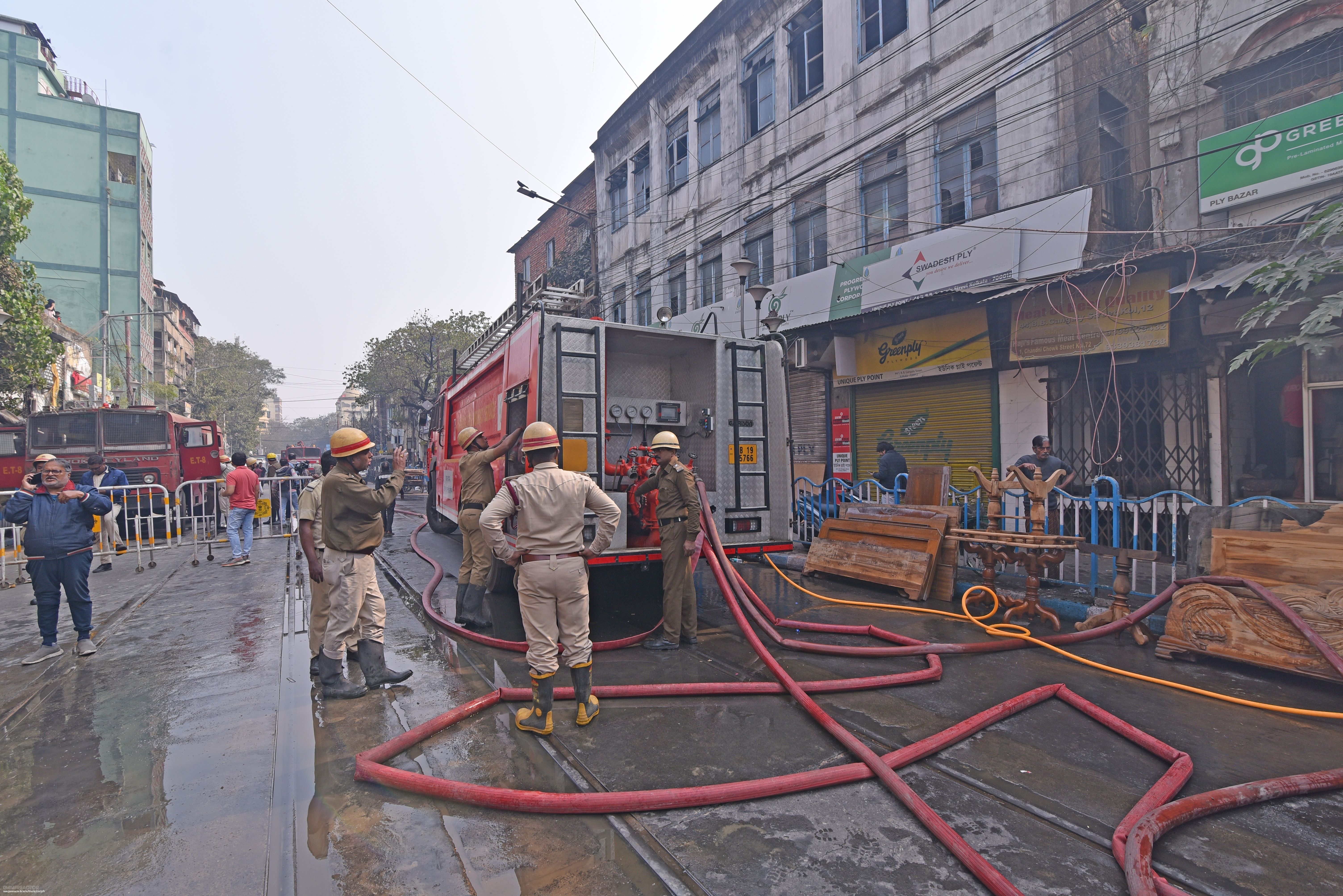 A fire at a hotel in Kolkata has left nine people dead, including a child