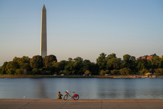 Former Olympian denies claim he was vandalising Washington D.C.'s reflecting pool