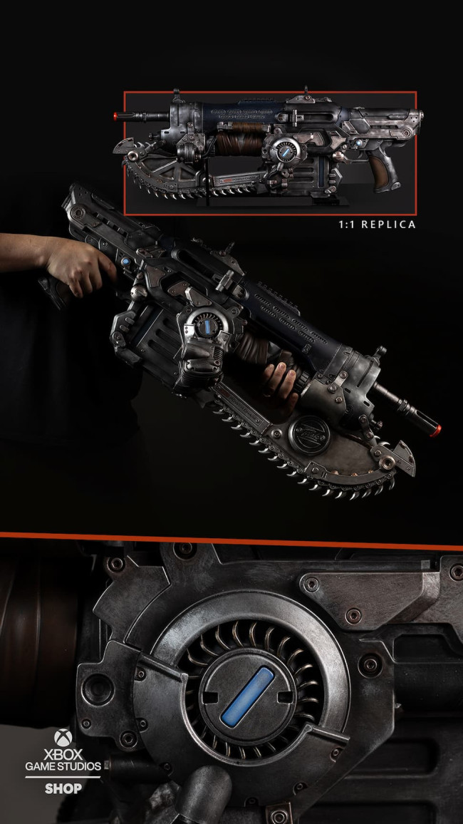 Xbox is selling a 1:1 scale replica of Gears of War's Lancer