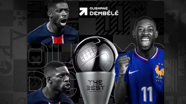 Dembélé and Bonmatí win FIFA The Best awards, but there's controversy with the team of the year