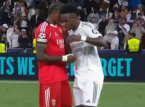 Benfica player criticised and insulted for talking to Vin&iacute;cius... and Prestianni likes it
