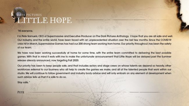 The Dark Pictures: Little Hope