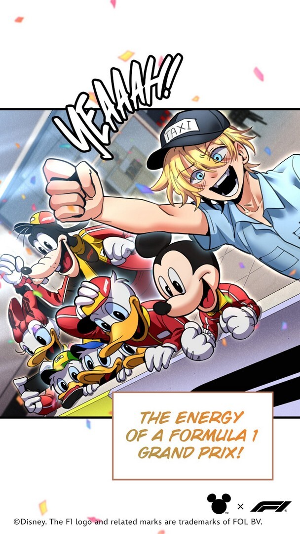 Disney and Formula 1 announce partnership with Webtoons, merchandise and experiences