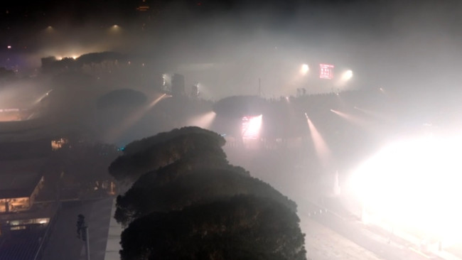 Smoke from Inter Milan's Coppa victory fireworks cause delay in tennis match between Jódar-Darderi