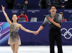 Japanese figure skaters Riku Miura and Ryuichi Kihara win gold medal with the music of Gladiator