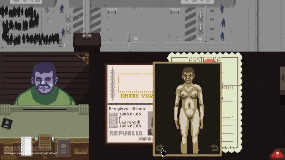 The porn is back in Papers, Please on iPad