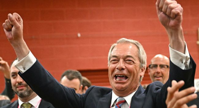 It's man versus bin as Farage goes head-to-head with Count Binface