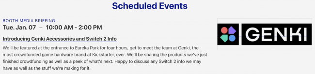 Rumour: Genki to unveil Nintendo Switch 2 details at CES 2025