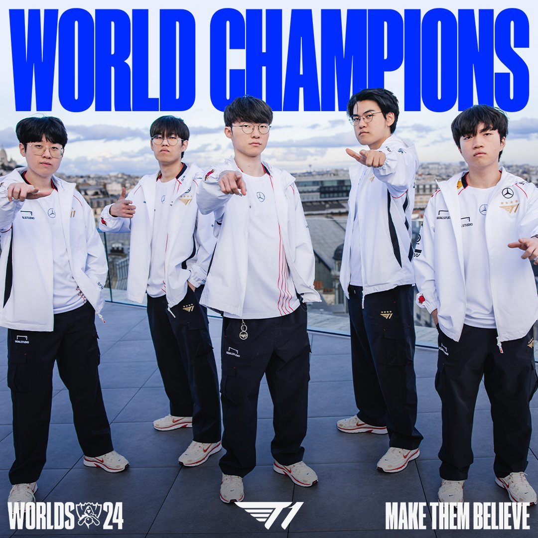 T1 are the back-to-back League of Legends World Champions