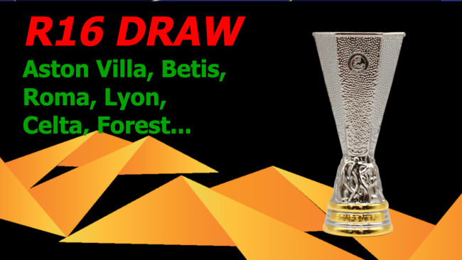 UEFA Europa League draw: Rivals for round of 16 announced