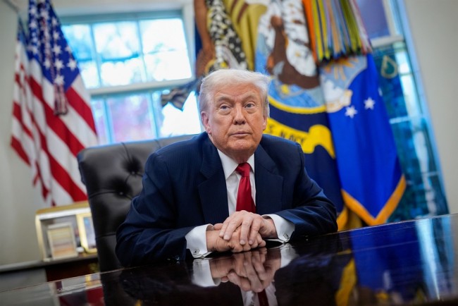 Trump accepts Nobel peace prize medal from Machado