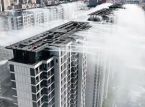 Apartment towers create artificial rain to beat heatwave