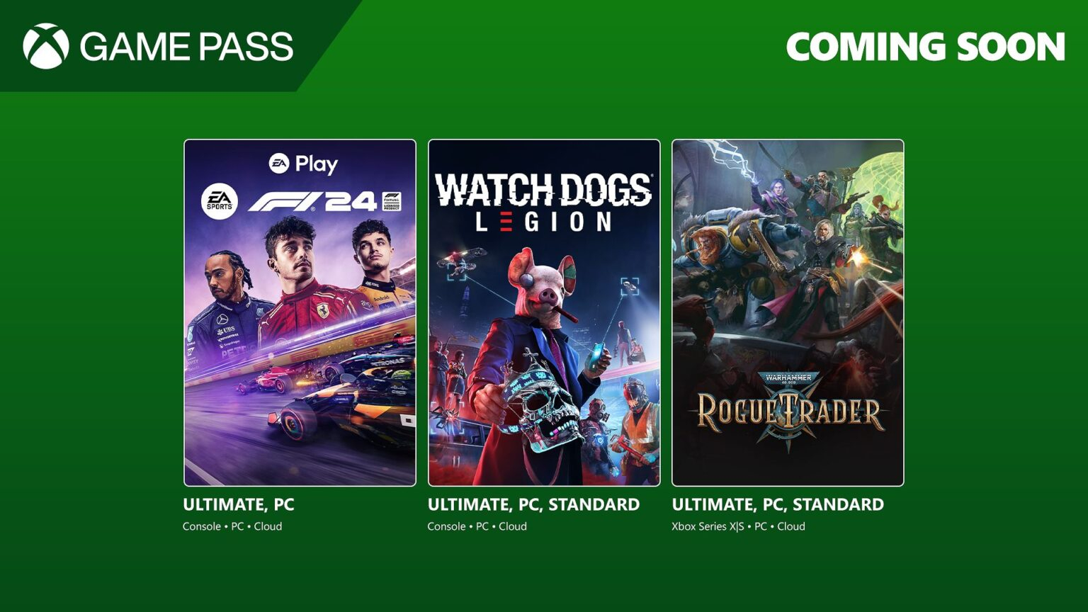 EA Sports F1 24, Warhammer 40K: Rogue Trader, and more are about to be added to Game Pass