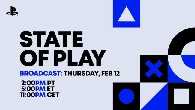PlayStation State of Play confirmed for February 12