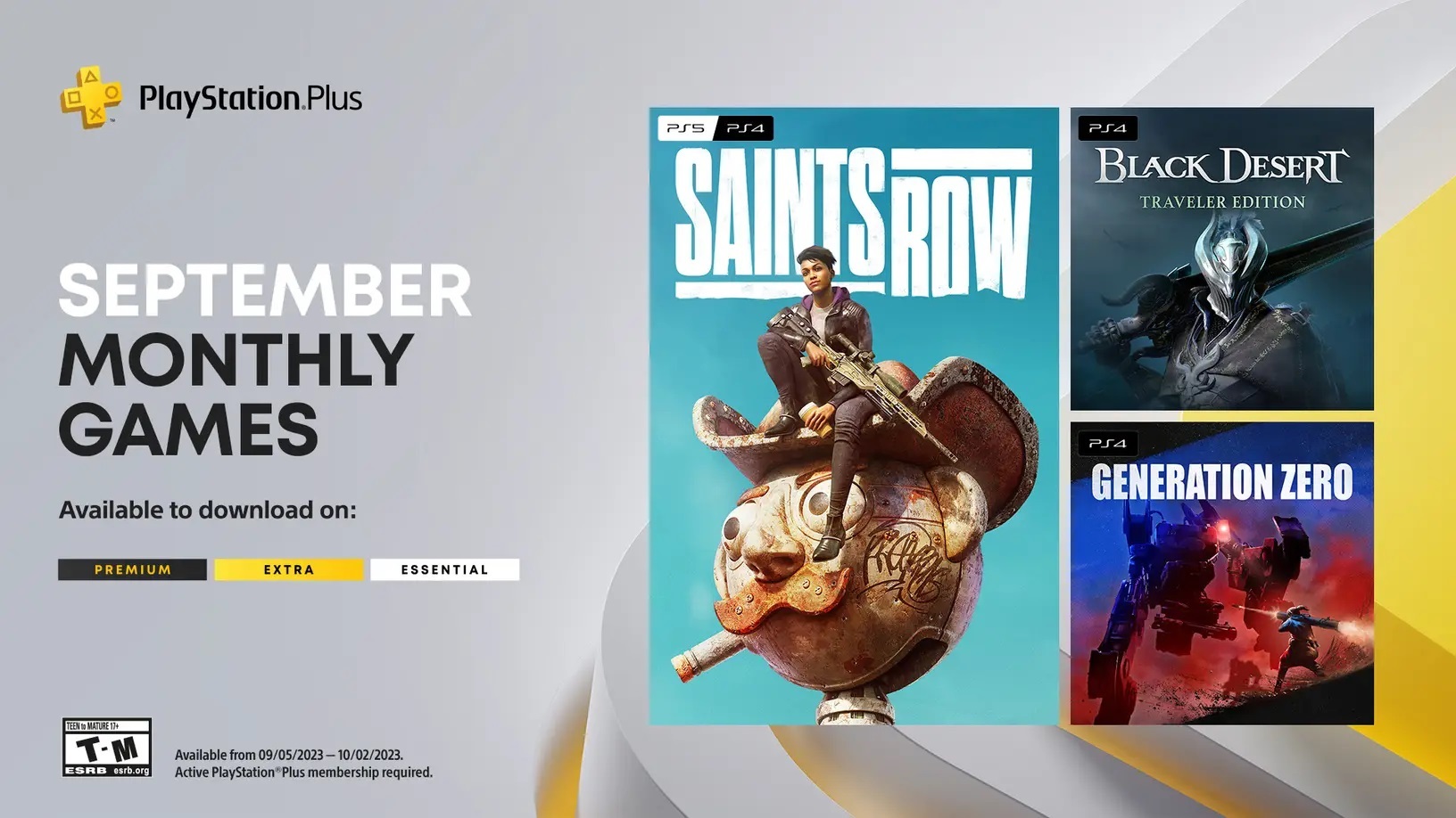 Saints Row, Black Desert and Generation Zero are PlayStation Plus games in September - - Vimarsana News