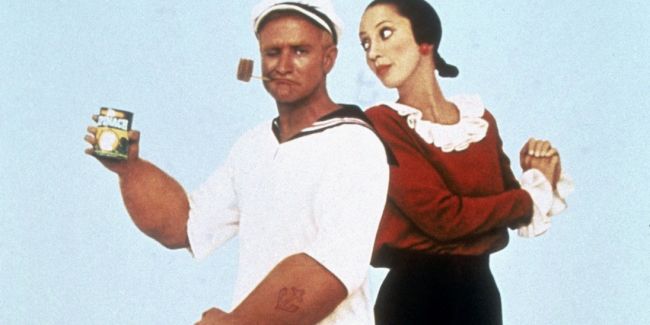 "Everyone was stoned" during Robin Williams' Popeye movie