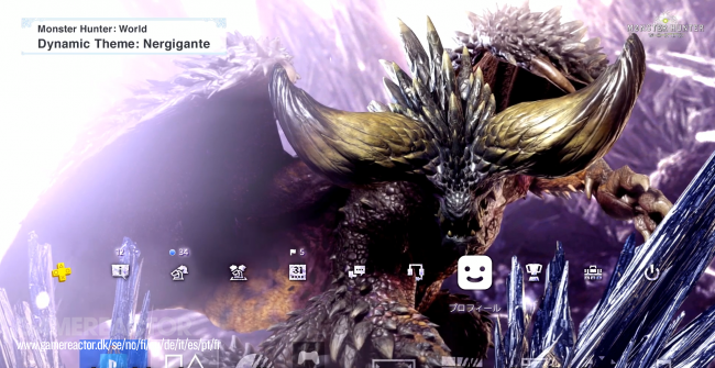 New Monster Hunter: theme World PlayStation 4 available