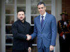 Zelensky visits Madrid and Sanchez says "no one will ⁠make us forget what is happening in Ukraine"