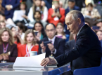 Annual end-of-year press conference: Putin offers no compromise on Ukraine, adds EU "robbery" failed