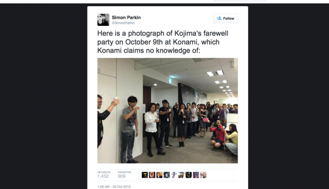 The Kojima vs Konami debacle continues
