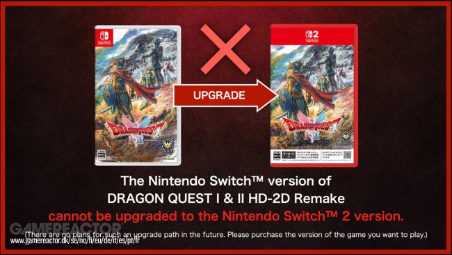 Square Enix will not offer update between Nintendo Switch versions