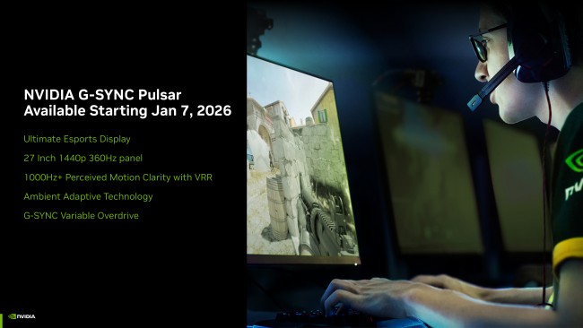 Nvidia G-SYNC Pulsar monitors coming to market