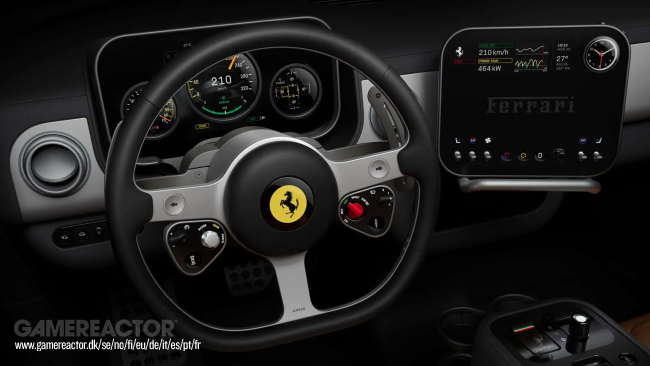 Ferrari reveals the interior in their first ever EV