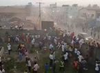 Human stampede leaves dozens dead in a football match in Guinea