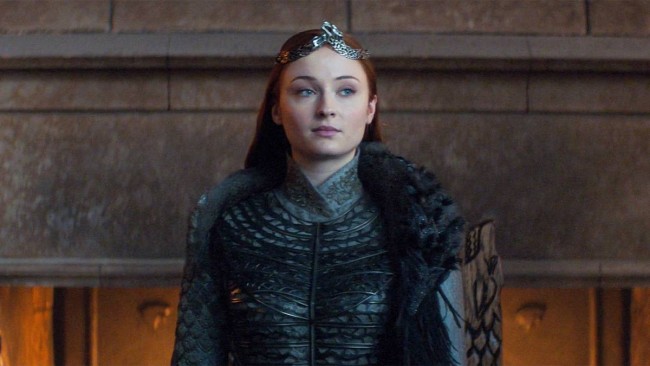 Sophie Turner was "very happy" with Sansa Stark's ending in Game of Thrones