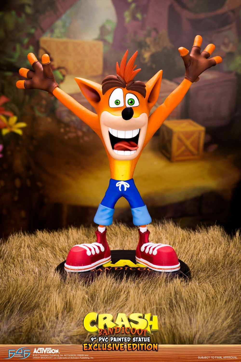 pictures of first 4 figures to release cool crash bandicoot statue 1 4