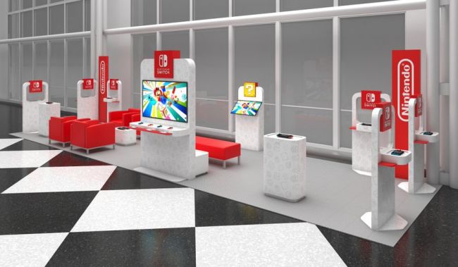 Nintendo is hosting travellers in Switch pop-up airport lounges