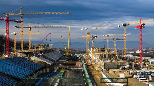 Formula 1 shows new photos of the dramatic renovation works going on at the Hungarian Grand Prix