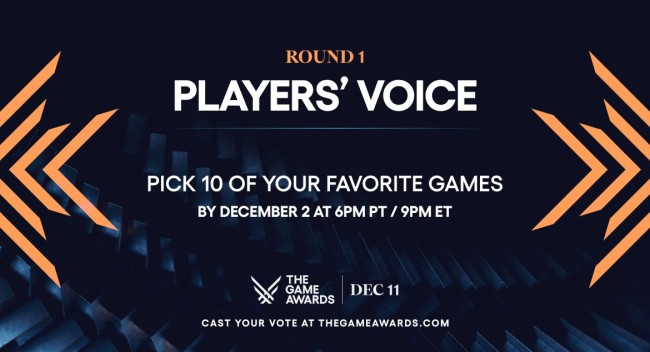 The nominated Player's Voice titles for The Game Awards have been revealed